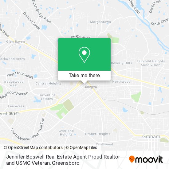 Jennifer Boswell Real Estate Agent Proud Realtor and USMC Veteran map