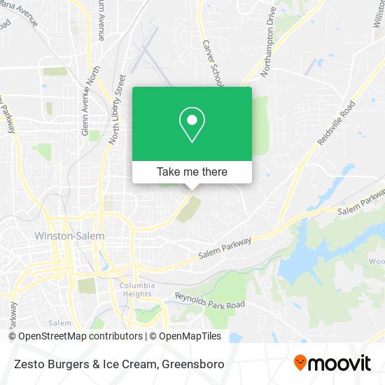 Zesto Burgers & Ice Cream map