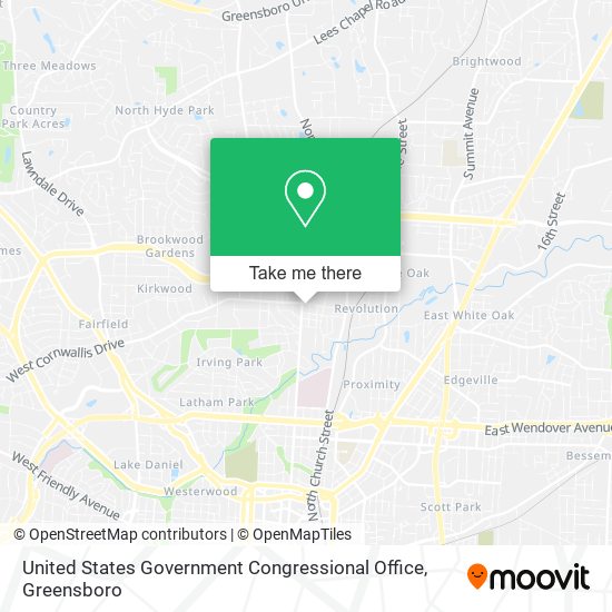 United States Government Congressional Office map