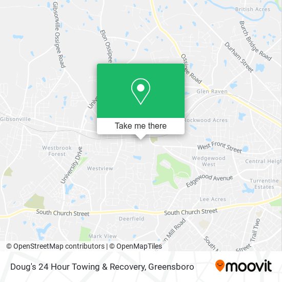Mapa de Doug's 24 Hour Towing & Recovery