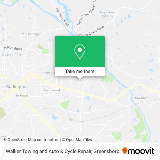 Mapa de Walker Towing and Auto & Cycle Repair