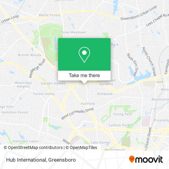 Hub International map