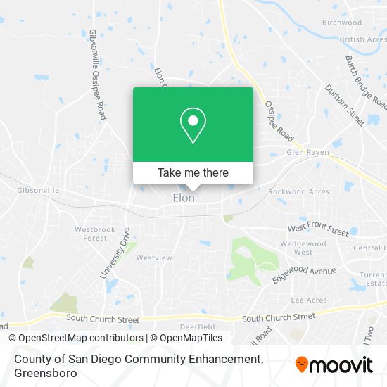 County of San Diego Community Enhancement map