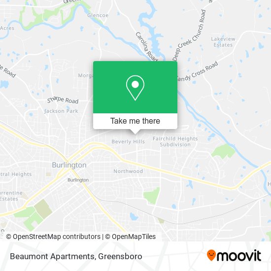 Beaumont Apartments map