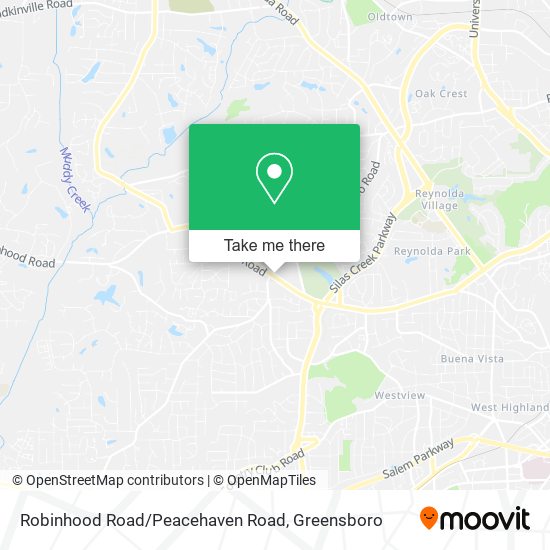 Robinhood Road/Peacehaven Road map