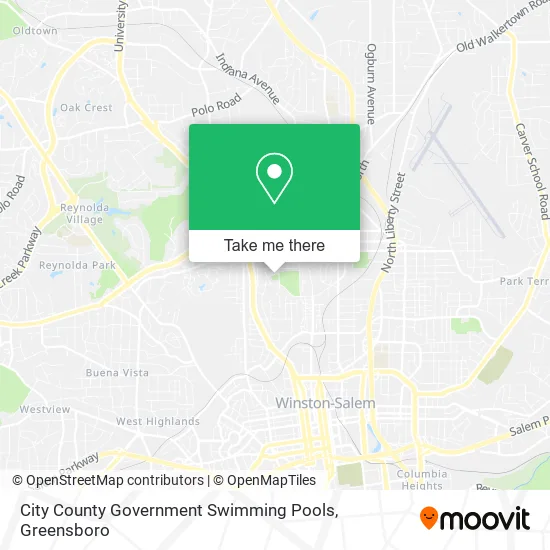 City County Government Swimming Pools map