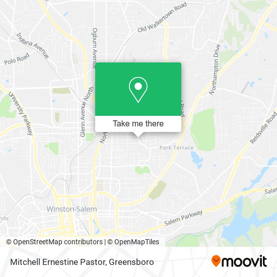 Mitchell Ernestine Pastor map