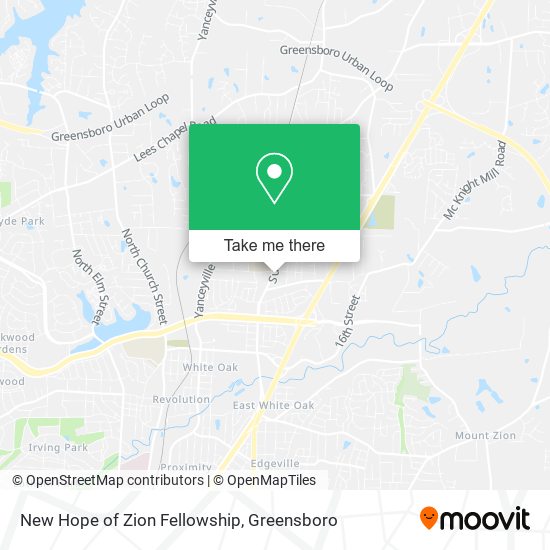 New Hope of Zion Fellowship map