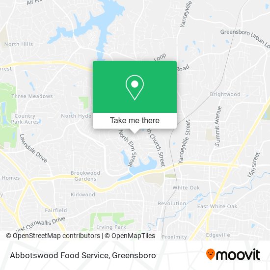 Abbotswood Food Service map