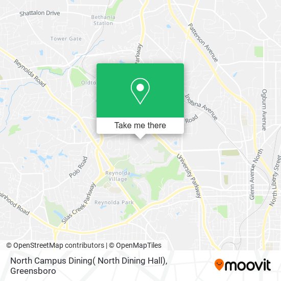 North Campus Dining( North Dining Hall) map