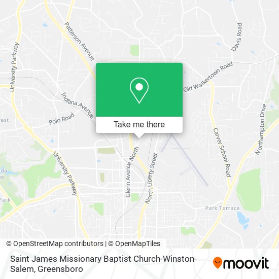 Mapa de Saint James Missionary Baptist Church-Winston-Salem