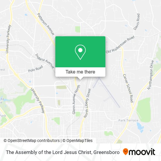 The Assembly of the Lord Jesus Christ map