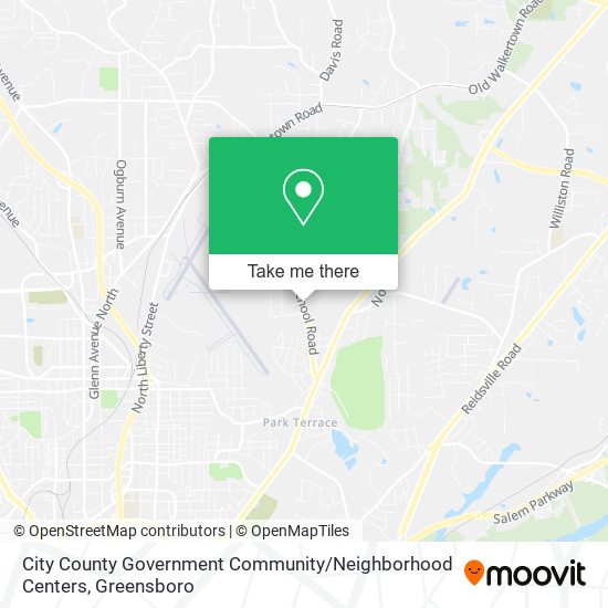 City County Government Community / Neighborhood Centers map