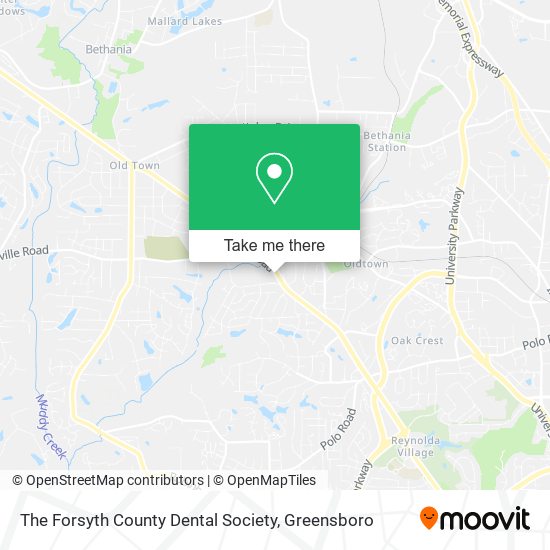 Mapa de The Forsyth County Dental Society