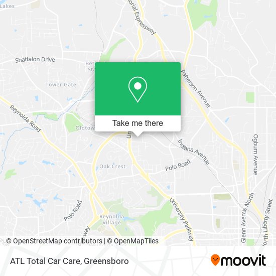 ATL Total Car Care map