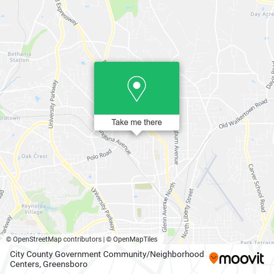City County Government Community / Neighborhood Centers map