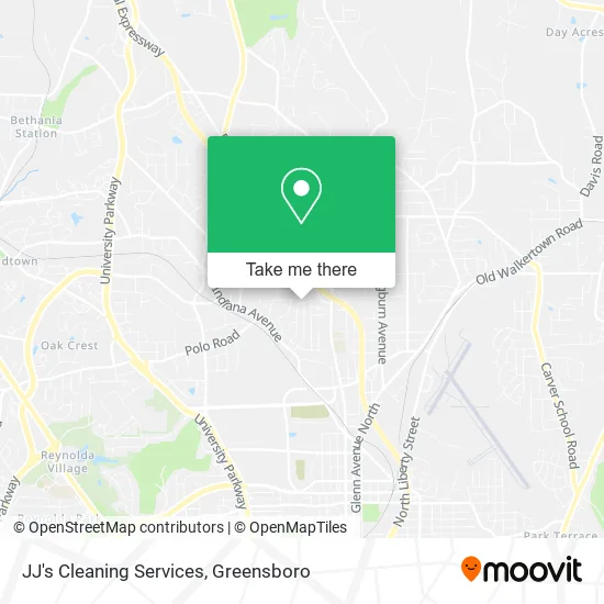 JJ's Cleaning Services map