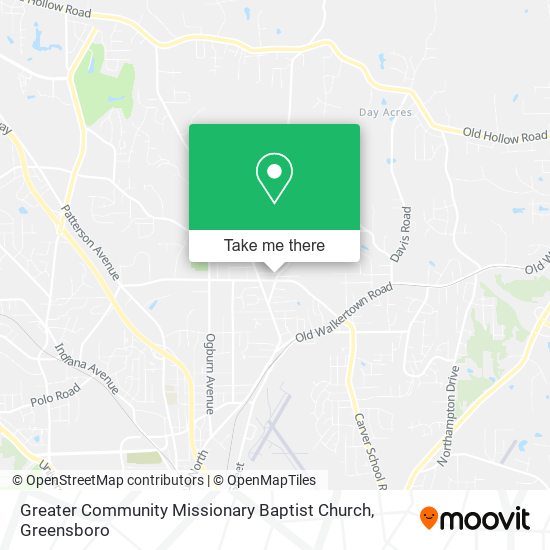 Mapa de Greater Community Missionary Baptist Church