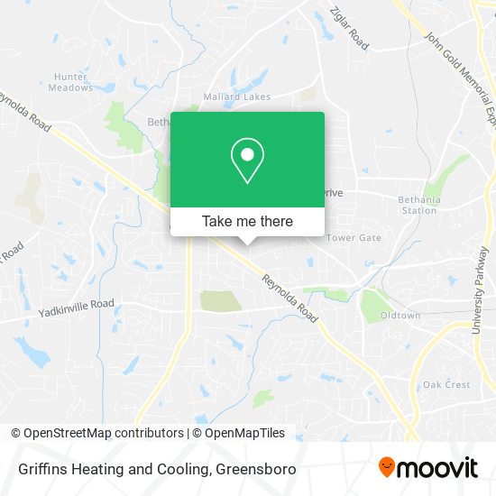 Mapa de Griffins Heating and Cooling