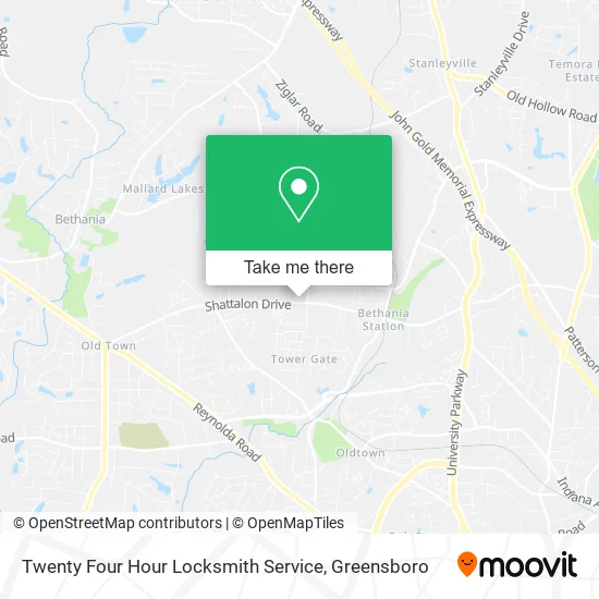 Mapa de Twenty Four Hour Locksmith Service
