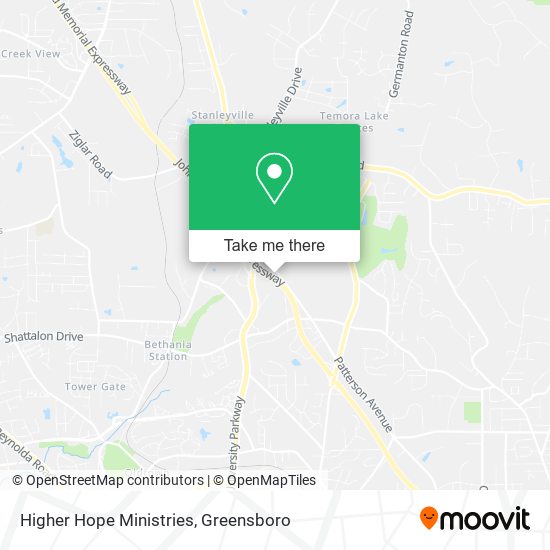 Higher Hope Ministries map