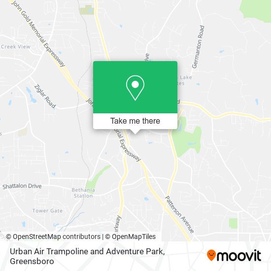 Urban Air Trampoline and Adventure Park map