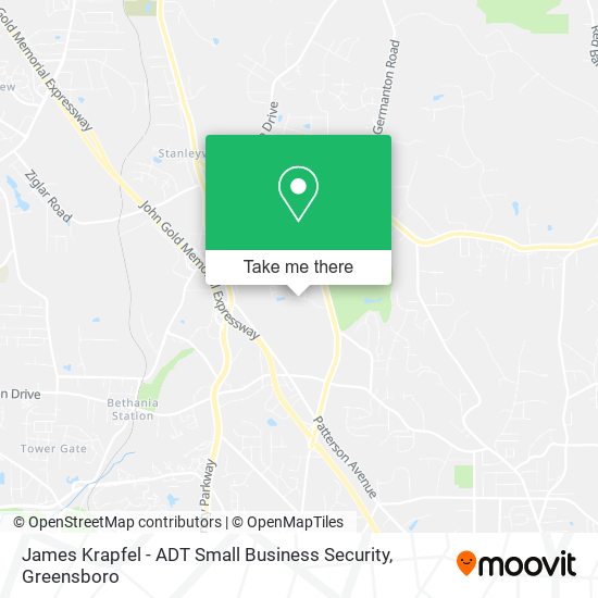 Mapa de James Krapfel - ADT Small Business Security