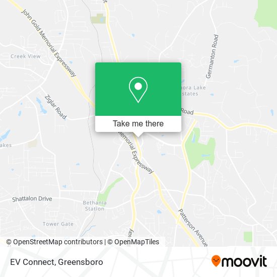 Mapa de EV Connect