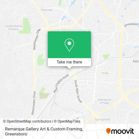 Mapa de Remarque Gallery Art & Custom Framing