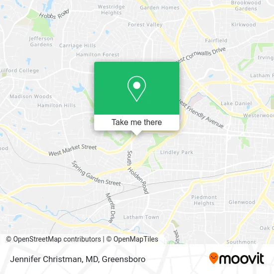 Jennifer Christman, MD map