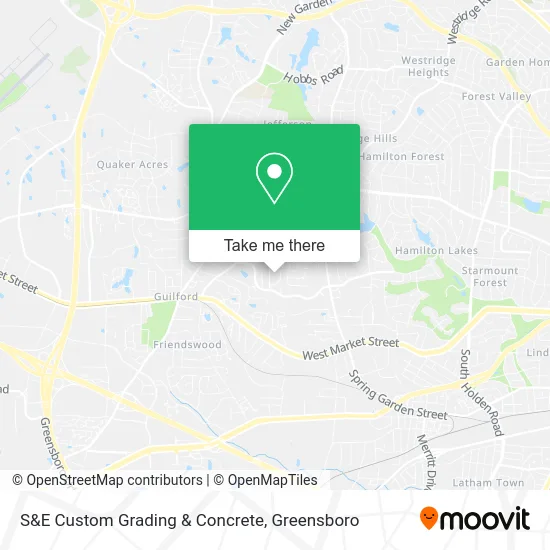 S&E Custom Grading & Concrete map