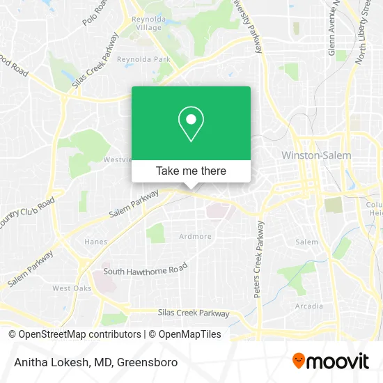 Mapa de Anitha Lokesh, MD