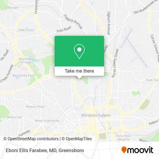 Eboni Ellis Farabee, MD map