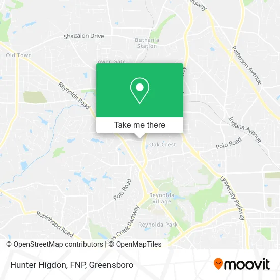 Mapa de Hunter Higdon, FNP