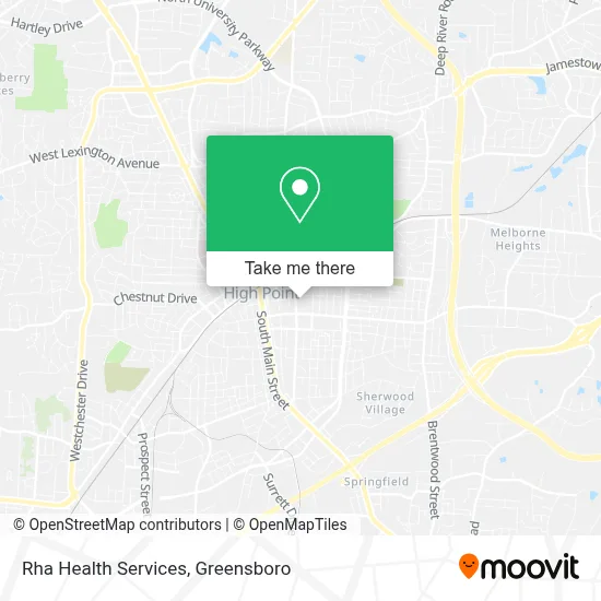 Rha Health Services map