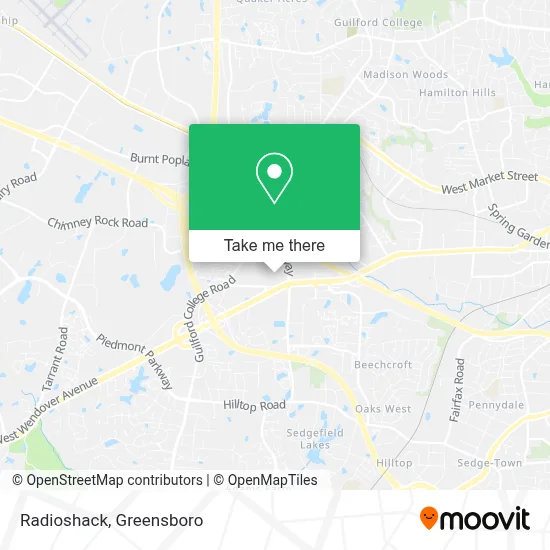 Radioshack map