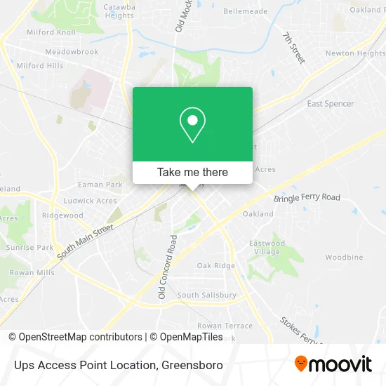 Ups Access Point Location map