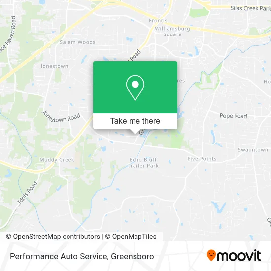 Performance Auto Service map