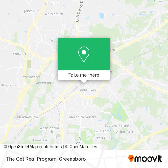 The Get Real Program map