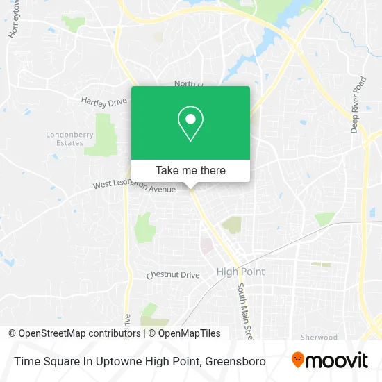 Time Square In Uptowne High Point map