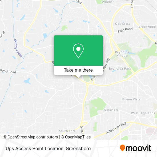 Ups Access Point Location map