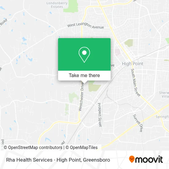 Rha Health Services - High Point map