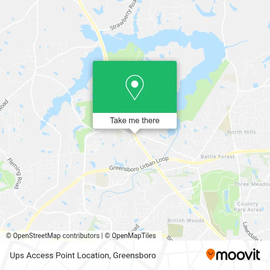 Ups Access Point Location map