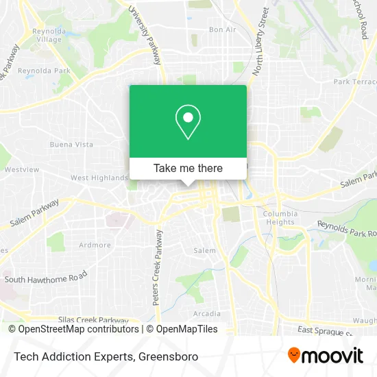 Tech Addiction Experts map
