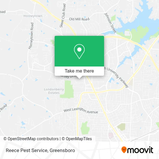 Reece Pest Service map