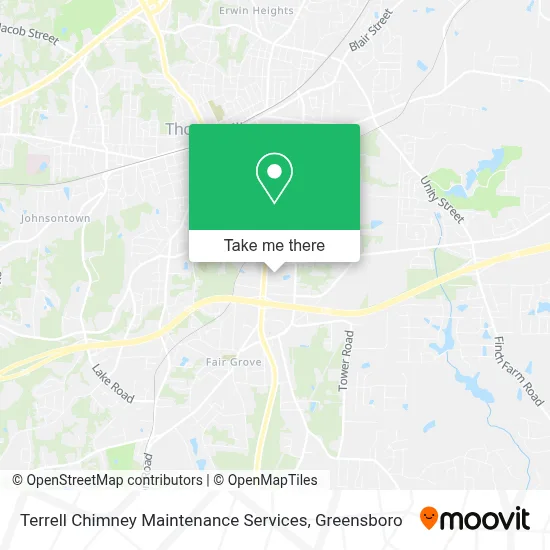 Terrell Chimney Maintenance Services map