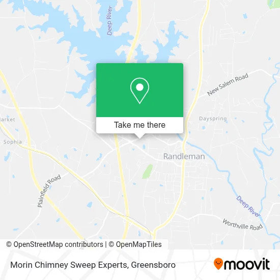 Morin Chimney Sweep Experts map