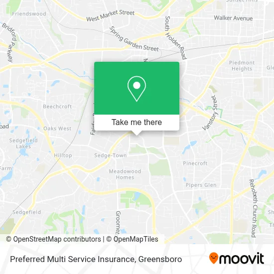 Preferred Multi Service Insurance map
