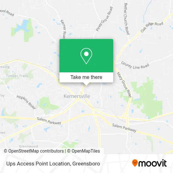 Ups Access Point Location map