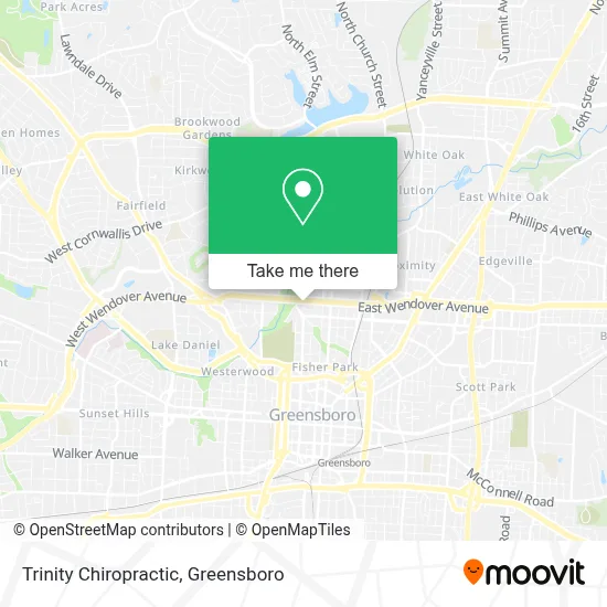 Trinity Chiropractic map